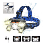 Lampara De Minero De Cabeza Recargable