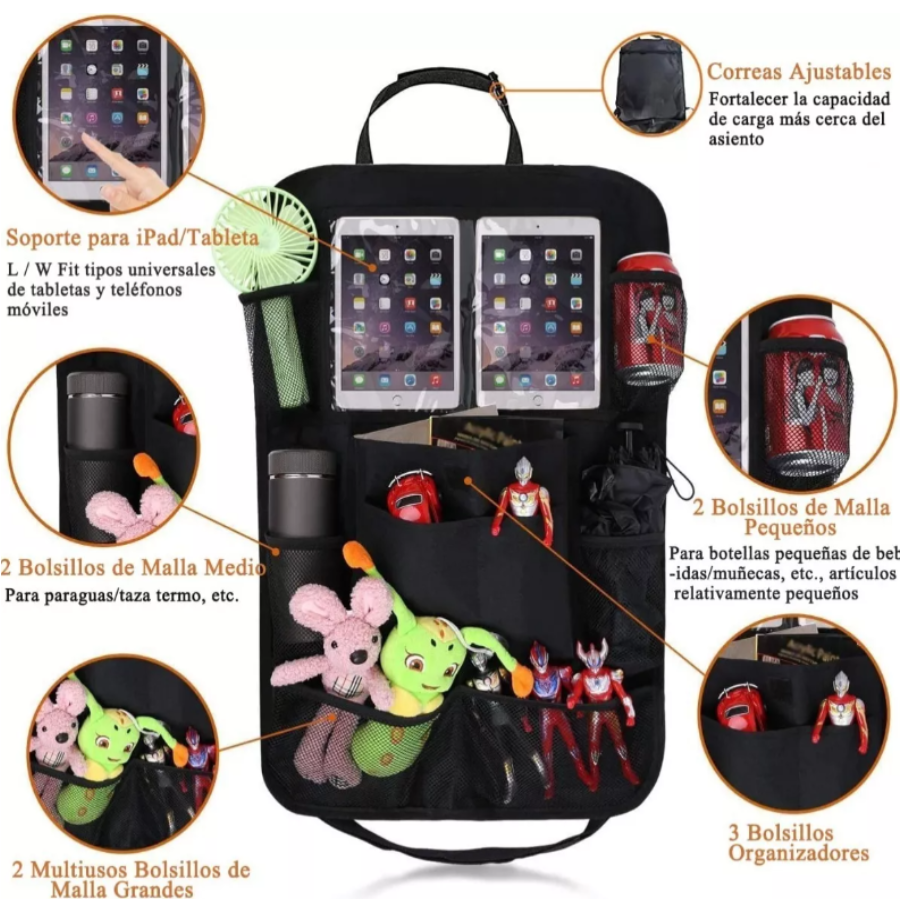 2 Organizadores Para Asiento Trasero