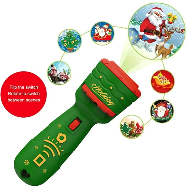 Linterna De Mano Con Proyeccion De Navidad