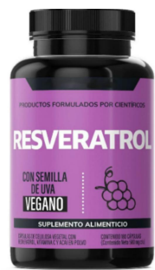 Suplemento Resveratrol 180 Capsulas